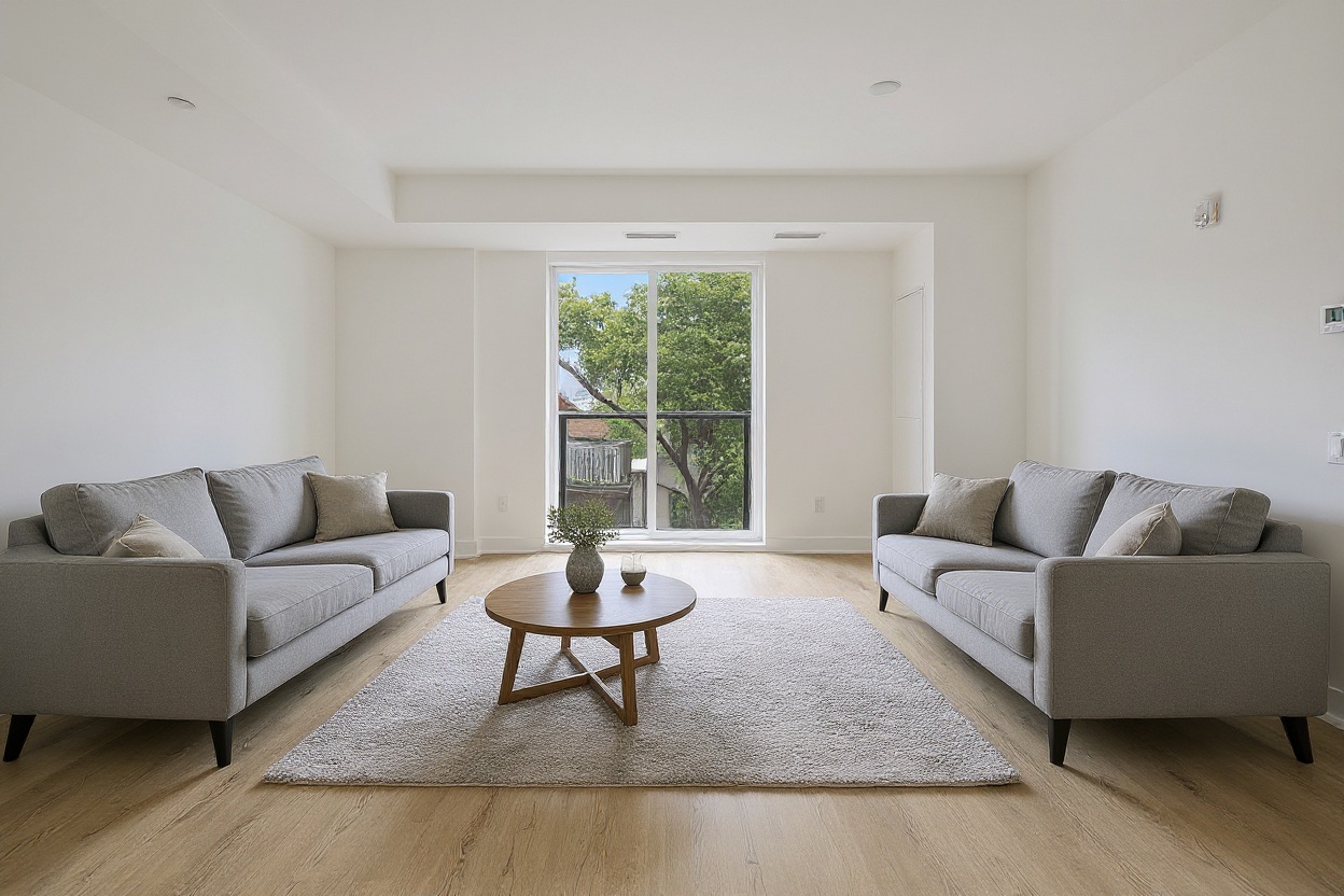 Cypress Way Living Room staged